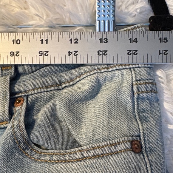 Levi's Super Low 518 Light Blue Flare Jeans - Picture 8 of 9
